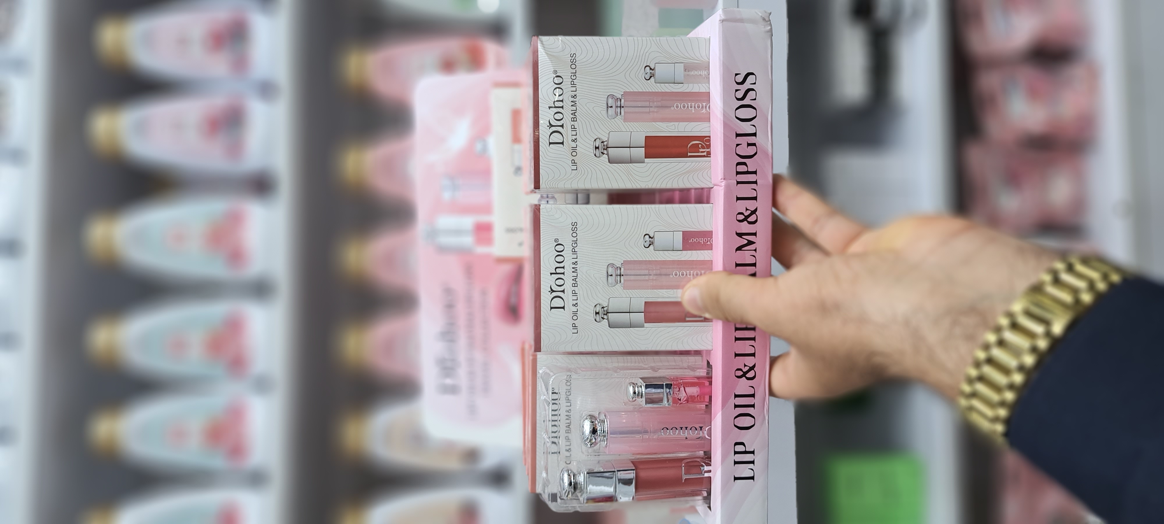 پک3عددی بالم حرارتی و رژلب و لیپ‌گلاس طرح دیور دروهو